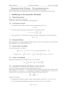 Theoretische Physik