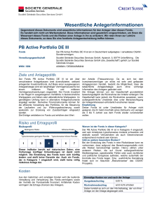 Key Investor Information