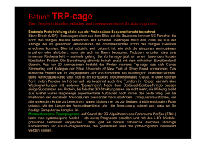 Befund TRP-cage