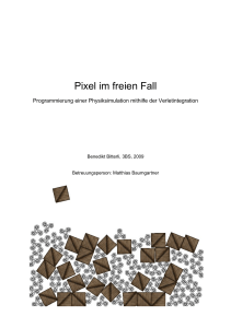 Pixel im freien Fall