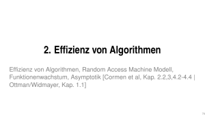 2. Effizienz von Algorithmen