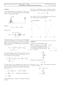 Kinematik und Dynamik, Prof. Popov SS 09, 1. Übung