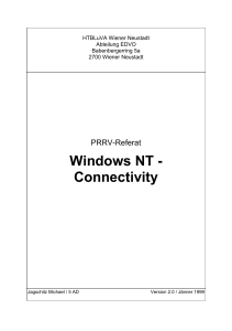 Windows NT - Connectivity