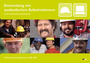 Entsendung von ausländischen Arbeitnehmern