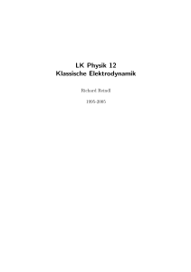 LK Physik 12 Klassische Elektrodynamik