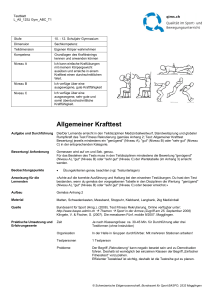 Allgemeiner Krafttest