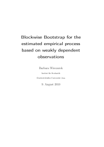 Blockwise Bootstrap for the estimated empirical process based on