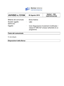 AVVISO n.13104 - Borsa Italiana