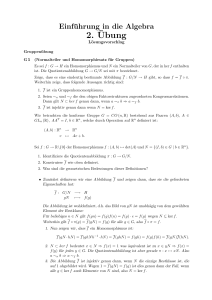 2.¨Ubung - TU Darmstadt/Mathematik