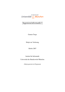 Ingenieurinformatik I - Universität der Bundeswehr München