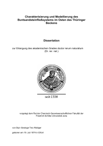 Charakterisierung und Modellierung des Buntsandsteinfließsystems