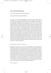Christian Rutishauser Zen und Christentum. Für einen kompetenten