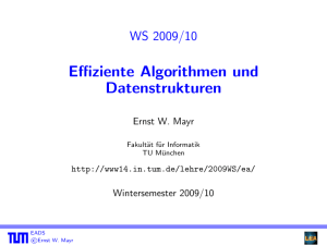 Effiziente Algorithmen und Datenstrukturen