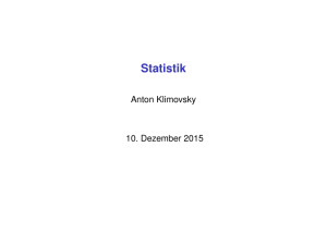 Statistik - Anton Klimovsky