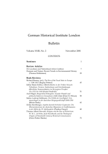 German Historical Institute London Bulletin Vol 23 (2001), No. 2