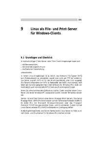 Linux als File- und Print-Server für Windows