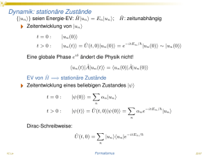 Dynamik: stationäre Zustände