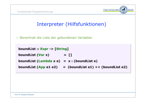 Interpreter (Hilfsfunktionen)