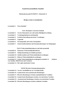 Methodenmodul B.MZS11 (Statistik I)