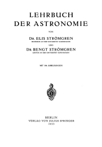 lehrbuch der astronomie