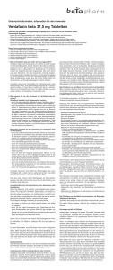 Venlafaxin beta 37,5 mg Tabletten - medikamente-per