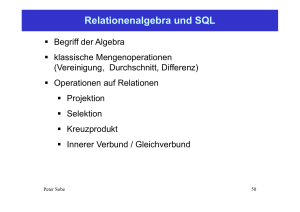 Relationenalgebra und SQL