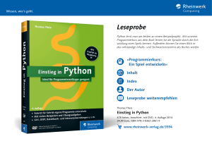 Einstieg in Python – Ideal für Programmieranfänger geeignet