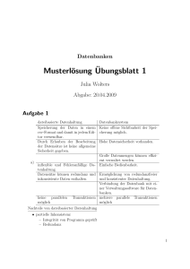 Musterlösung¨Ubungsblatt 1