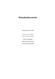 Datenbanksysteme - Universität Osnabrück