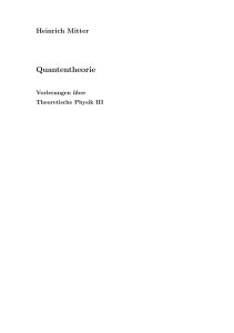 Quantentheorie