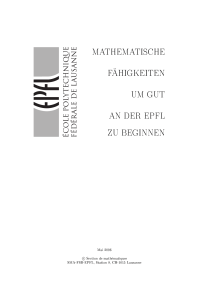 mathematische fähigkeiten um gut an der epfl zu - Aleph-Null