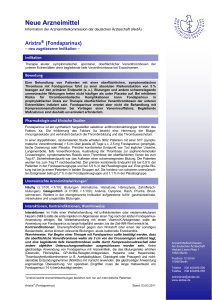 Arixtra® (Fondaparinux) - Arzneimittelkommission der deutschen