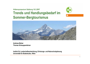 Trends und Handlungsbedarf im Sommer