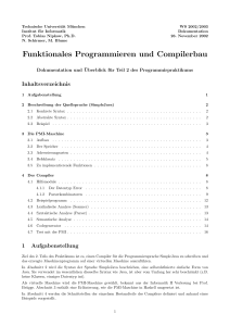 Funktionales Programmieren und Compilerbau
