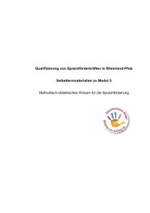 Qualifizierung von Sprachförderkräften in Rheinland