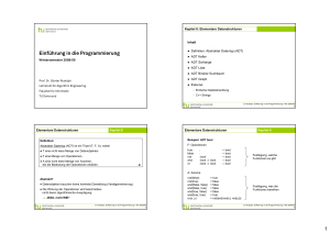 1 Einführung in die Programmierung