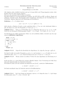 Mathematische Grundlagen Blatt 11