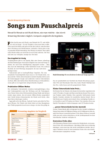 Songs zum Pauschalpreis