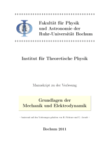 Fakultät für Physik und Astronomie der Ruhr