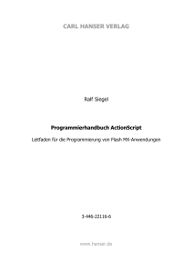 carl hanser verlag - Programmierhandbuch ActionScript