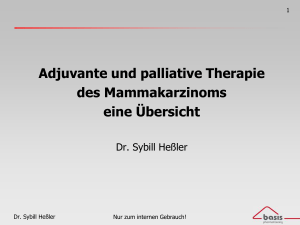 Adjuvante und palliative Therapie des Mammakarzinoms