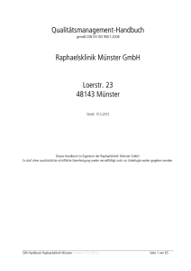 QM-Handbuch - Raphaelsklinik Münster