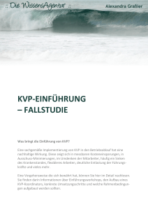 KVP Einführung - Fallstudie