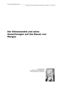 Der Klimawandel und seine Auswirkungen auf das Bauen von Morgen