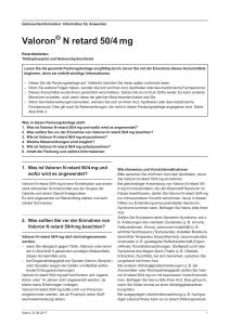 Valoron ® N retard 50/4 mg Retardtabletten