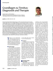 Grundlagen zu Tinnitus: Diagnostik und Therapie