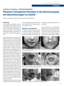 Plastisch-Chirurgische Prinzipien in der Akutversorgung von