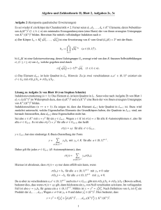 Algebra und Zahlentheorie II, Blatt 2, Aufgaben 2c, 3c