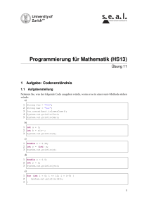 Programmierung für Mathematik (HS13)