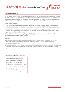 Schritte plus 1 - Methodische Tipps